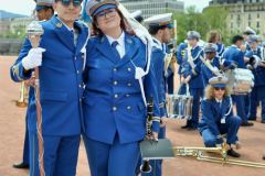 275e des Vieux Grenadiers, mise en cortège