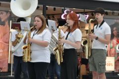 L'Harmonie 1 et le Corps de tambours A font vibrer Balexert