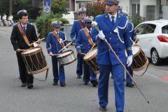 Les premiers pas du nouveau tambour major