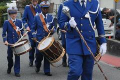 Les premiers pas du nouveau tambour major