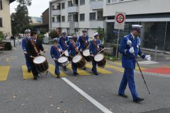 Les premiers pas du nouveau tambour major