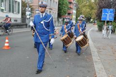 Les premiers pas du nouveau tambour major