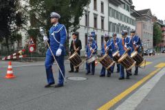 Les premiers pas du nouveau tambour major