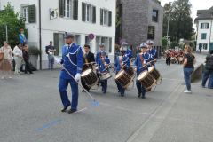 Les premiers pas du nouveau tambour major