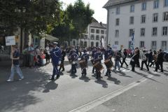 Grand défilé dans les rues de Lenzburg