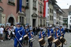 Grand défilé dans les rues de Lenzburg