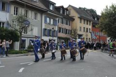 Grand défilé dans les rues de Lenzburg
