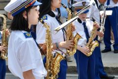 Les Cadets se mettent en formation pour défiler
