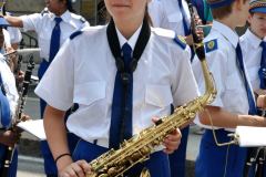 Les Cadets se mettent en formation pour défiler