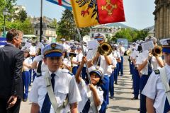 Les Cadets se mettent en formation pour défiler