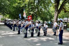 Les Cadets se présentent aux officiels de la Ville de Genève