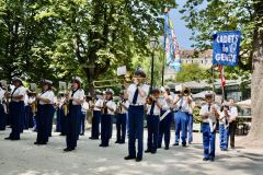 Les Cadets se présentent aux officiels de la Ville de Genève
