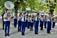 Les Cadets se présentent aux officiels de la Ville de Genève