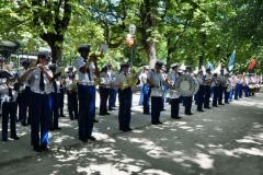 Les Cadets se présentent aux officiels de la Ville de Genève