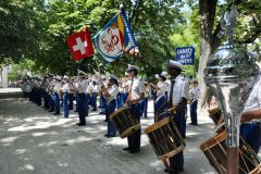 Les Cadets se présentent aux officiels de la Ville de Genève