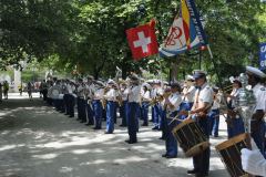 Les Cadets se présentent aux officiels de la Ville de Genève