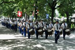 Les Cadets se présentent aux officiels de la Ville de Genève