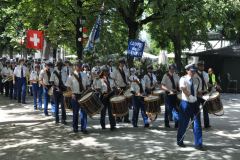 Les Cadets se présentent aux officiels de la Ville de Genève